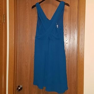 Forever 21 teal crossover dress